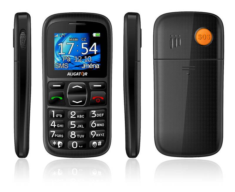 Mobilní telefon Aligator A420 černý