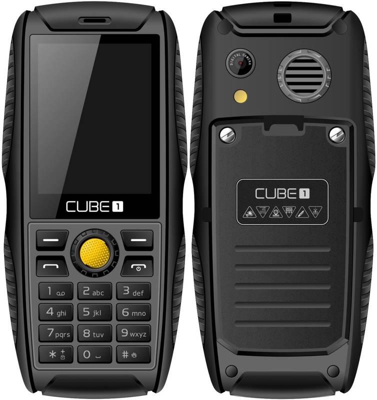 Mobilní telefon CUBE 1 S200 Dual SIM černý, Mobilní, telefon, CUBE, 1, S200, Dual, SIM, černý
