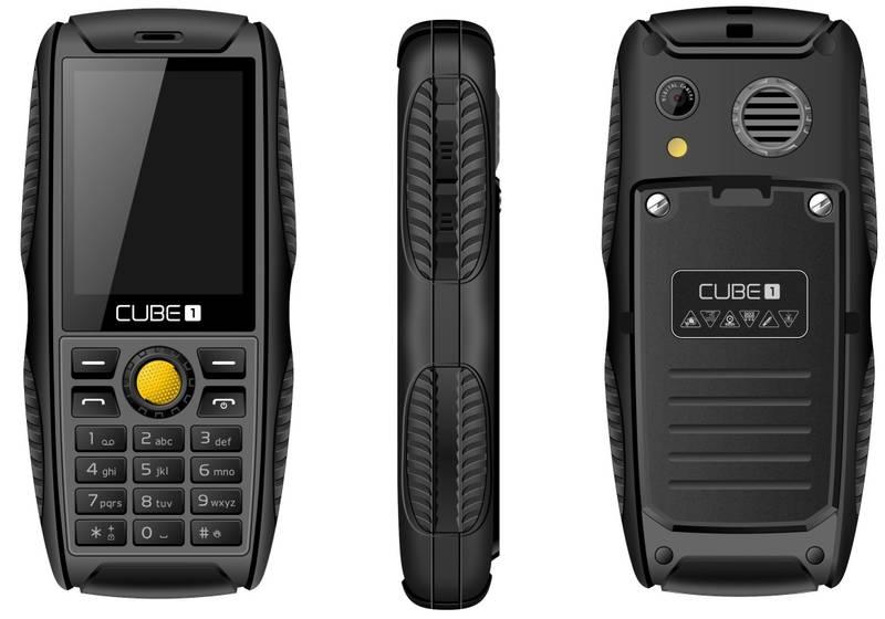 Mobilní telefon CUBE 1 S200 Dual SIM černý, Mobilní, telefon, CUBE, 1, S200, Dual, SIM, černý
