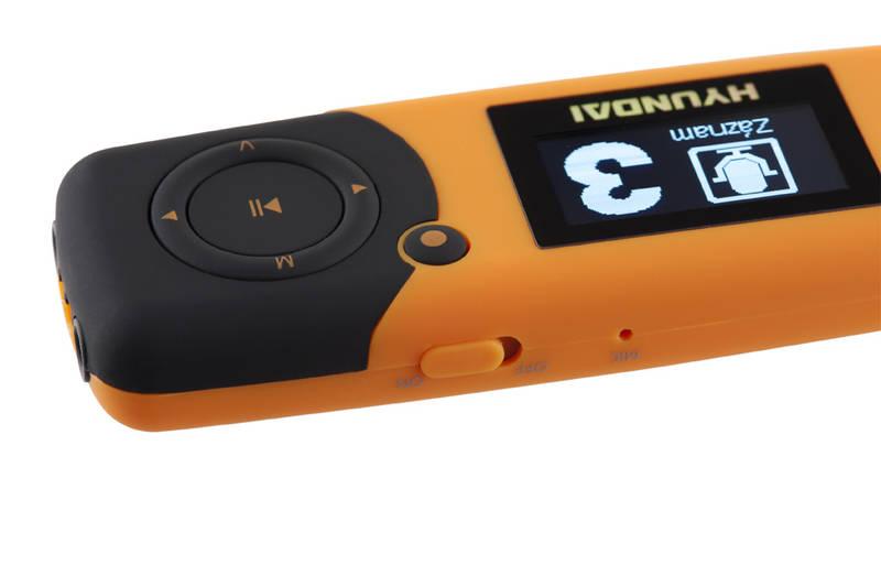 MP3 přehrávač Hyundai MP 366 GB8 FM O oranžový, MP3, přehrávač, Hyundai, MP, 366, GB8, FM, O, oranžový