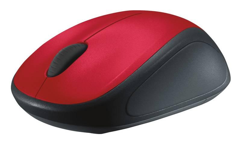 Myš Logitech Wireless Mouse M235 červená