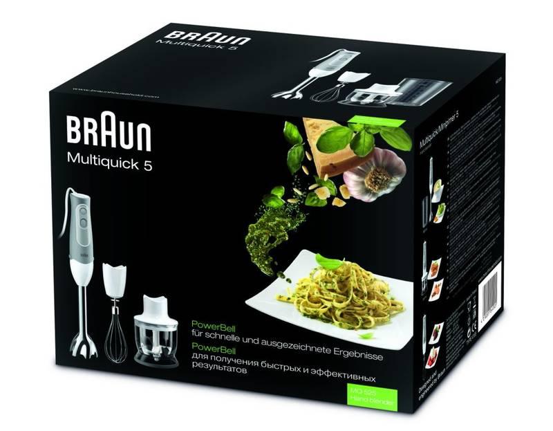 Ponorný mixér Braun Multiquick 5 MQ525 Omelette šedý bílý