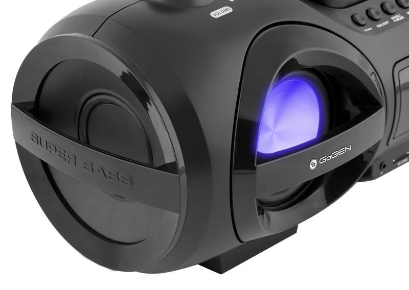 Radiopřijímač s CD GoGEN CDM425SUBT černý stříbrný