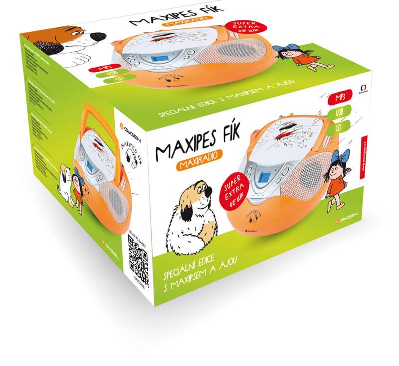 Radiopřijímač s CD GoGEN Maxipes Fík MAXI RADIO O oranžový