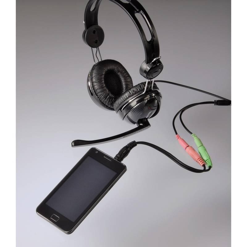 Redukce Hama 2x Jack 3,5mm Jack 3,5mm černá