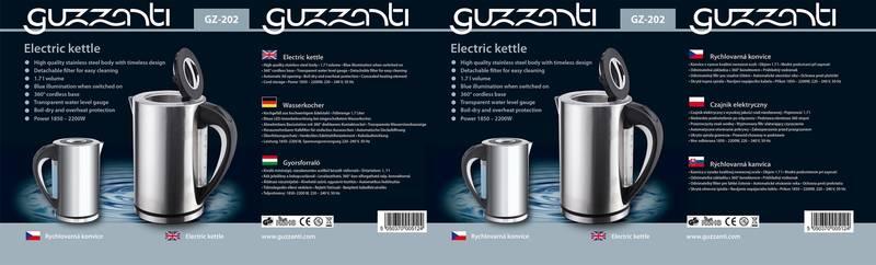 Rychlovarná konvice Guzzanti GZ 202 nerez