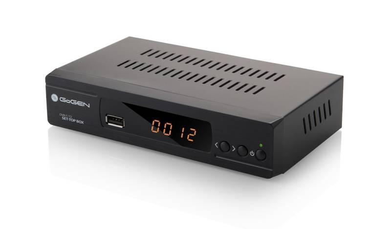 Set-top box GoGEN DVB168T2PVR černý, Set-top, box, GoGEN, DVB168T2PVR, černý