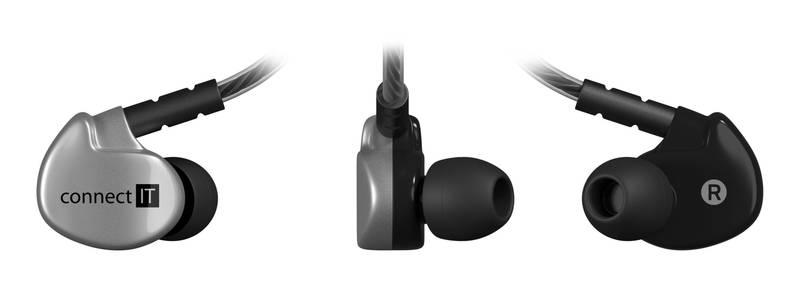 Sluchátka Connect IT Sport Sonics - antracitová