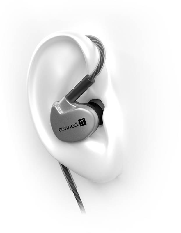 Sluchátka Connect IT Sport Sonics - antracitová