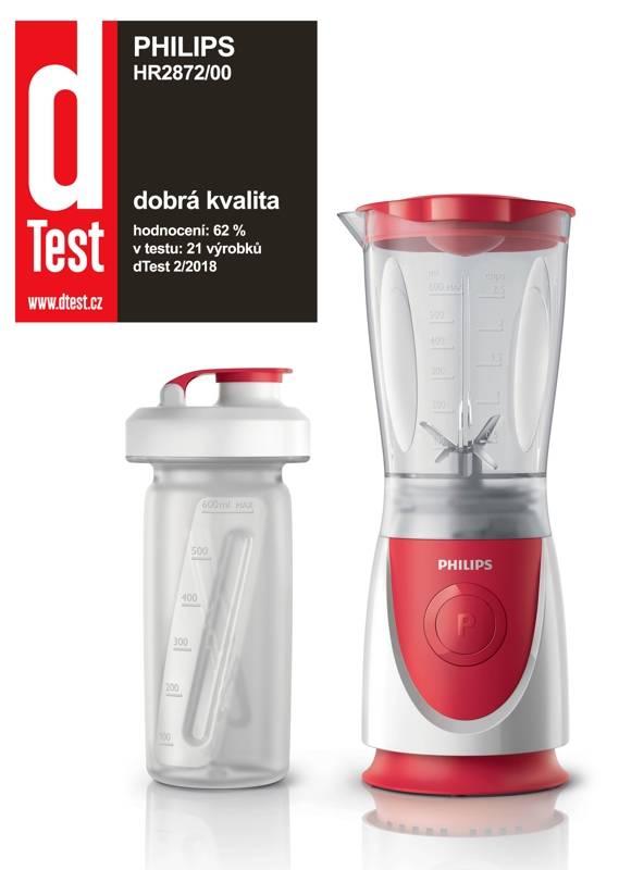 Stolní mixér Philips HR2872 00 bílý červený
