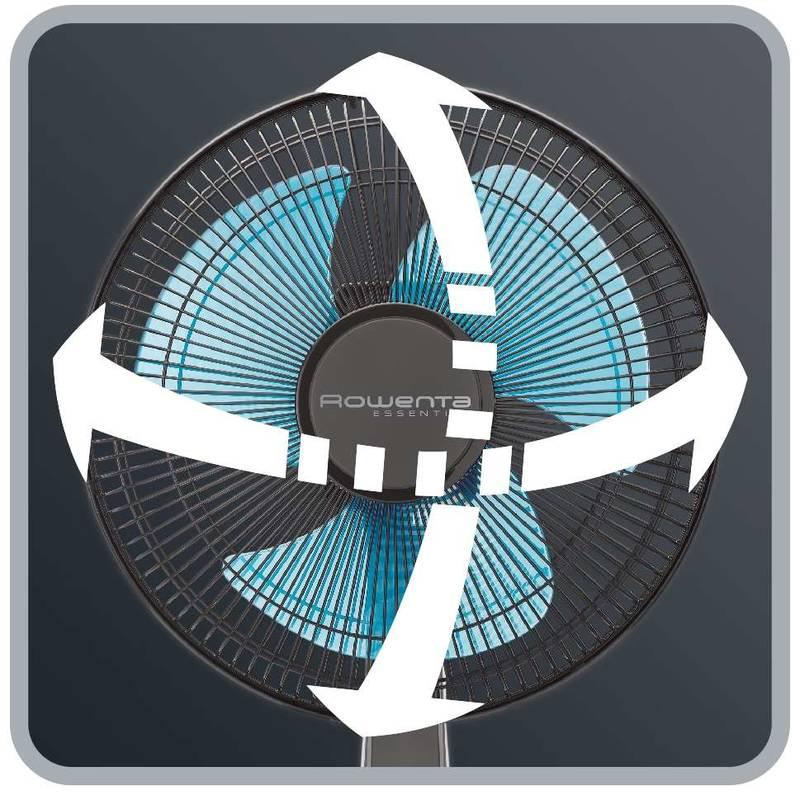 Ventilátor Rowenta Essential VU2110F1 černý modrý