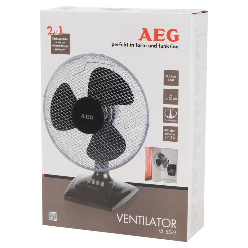 Ventilátor stolní AEG VL 5529 černý, Ventilátor, stolní, AEG, VL, 5529, černý