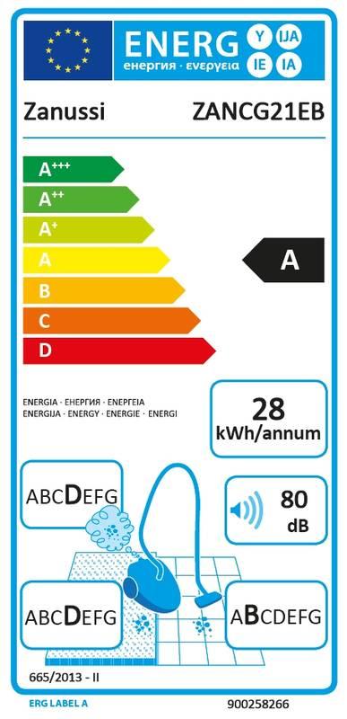 Vysavač podlahový Zanussi ZANCG21EB černý