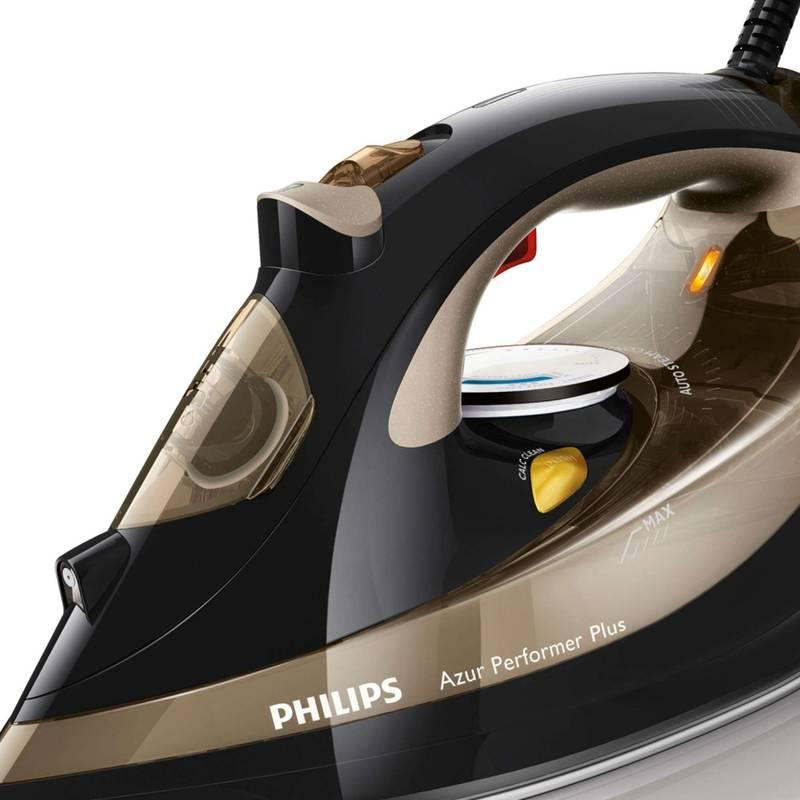 Žehlička Philips Azur Performer Plus GC4527 00 černá zlatá