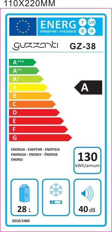 Autochladnička Guzzanti GZ 38 šedá
