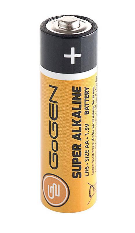 Baterie alkalická GoGEN SUPER ALKALINE AA, LR06, blistr 4ks