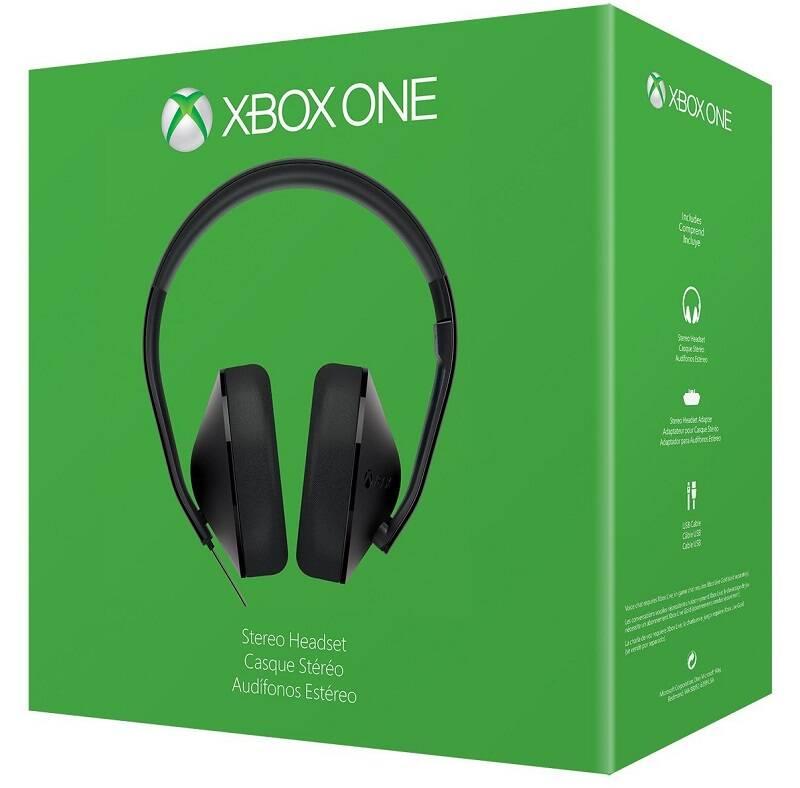 Headset Microsoft Xbox One Stereo Headset - černý, Headset, Microsoft, Xbox, One, Stereo, Headset, černý