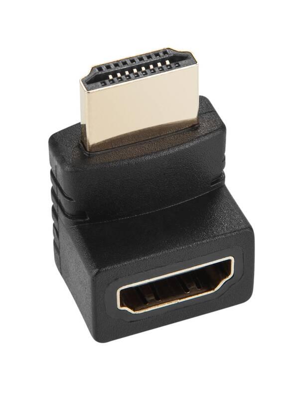 Kabel GoGEN HDMI 1.4, 1,5m, pozlacený L adaptér adaptér HDMI micro HDMI mini černý