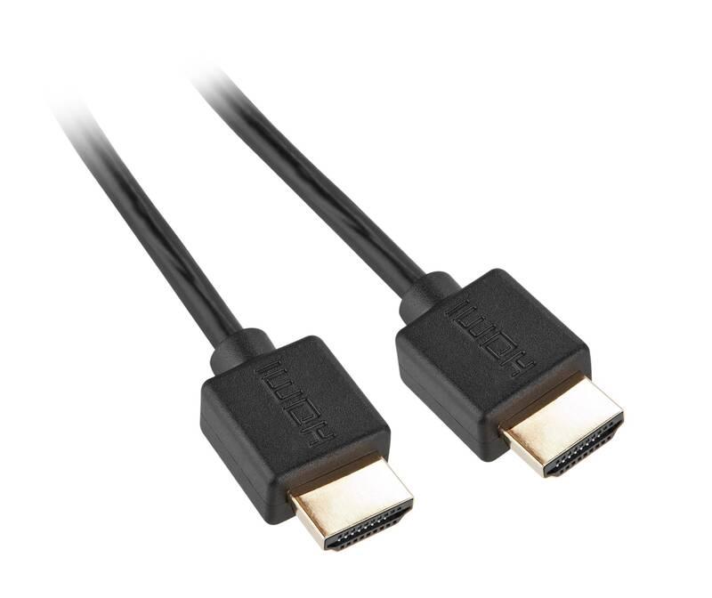 Kabel GoGEN HDMI 1.4, 1,5m, pozlacený L adaptér adaptér HDMI micro HDMI mini černý