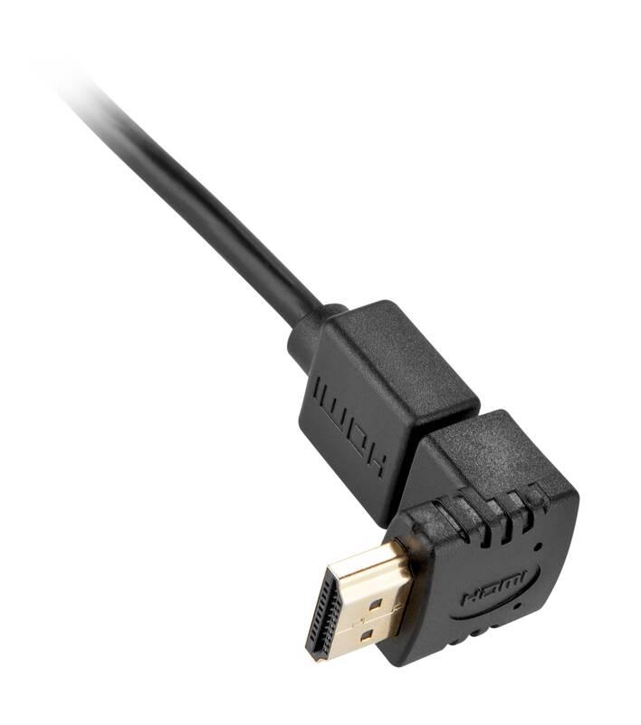 Kabel GoGEN HDMI 1.4, 1,5m, pozlacený L adaptér adaptér HDMI micro HDMI mini černý, Kabel, GoGEN, HDMI, 1.4, 1,5m, pozlacený, L, adaptér, adaptér, HDMI, micro, HDMI, mini, černý