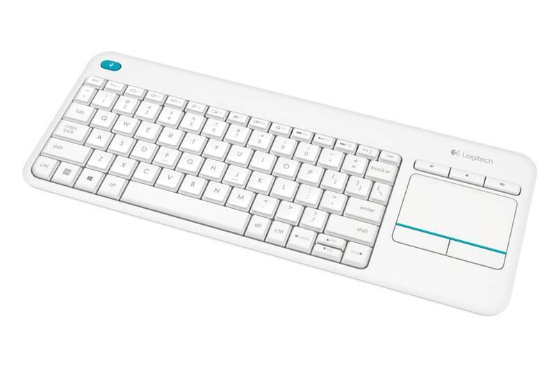 Klávesnice Logitech Wireless Keyboard K400 Plus, CZ bílá