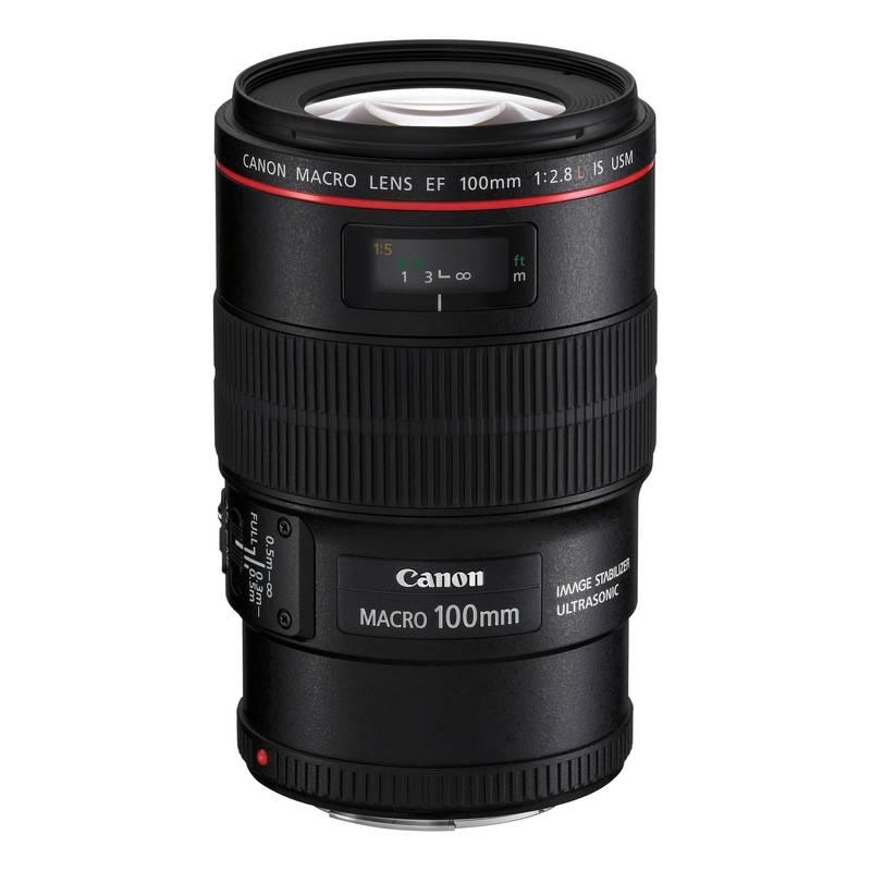 Objektiv Canon EF 100 mm f 2.8L Macro IS USM černý