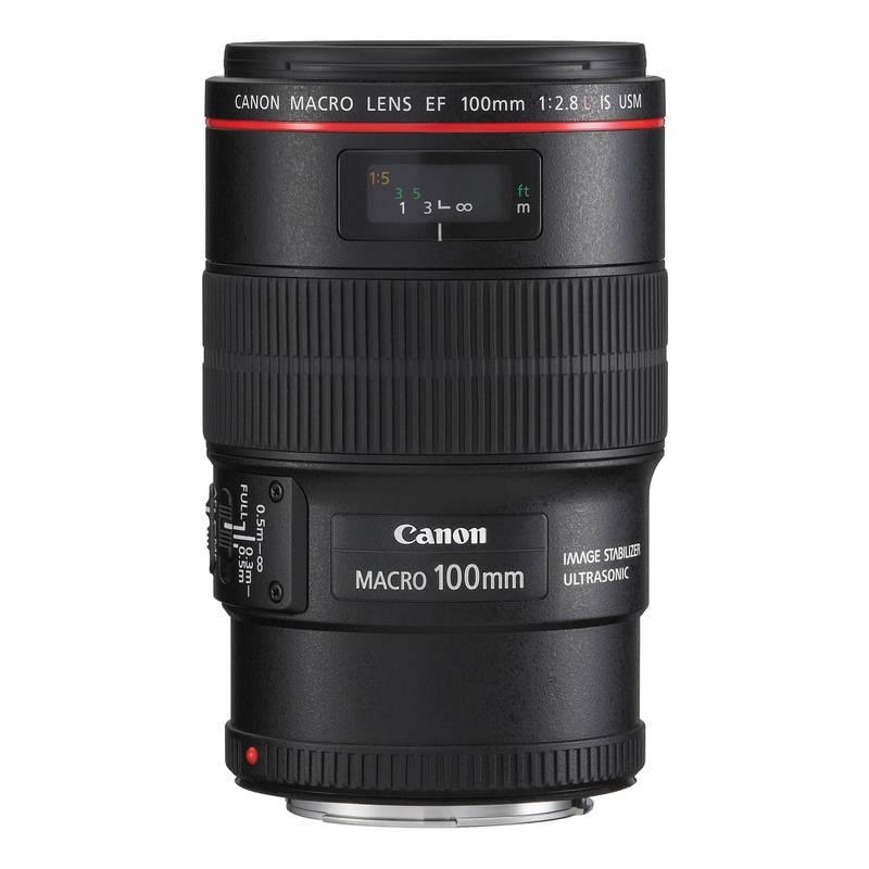 Objektiv Canon EF 100 mm f 2.8L Macro IS USM černý