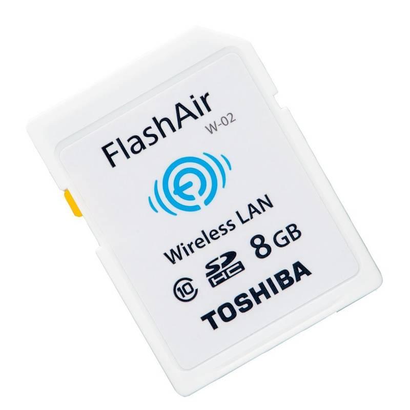 Paměťová karta Toshiba SDHC 8GB Flash Air Class 10 Wifi bílá