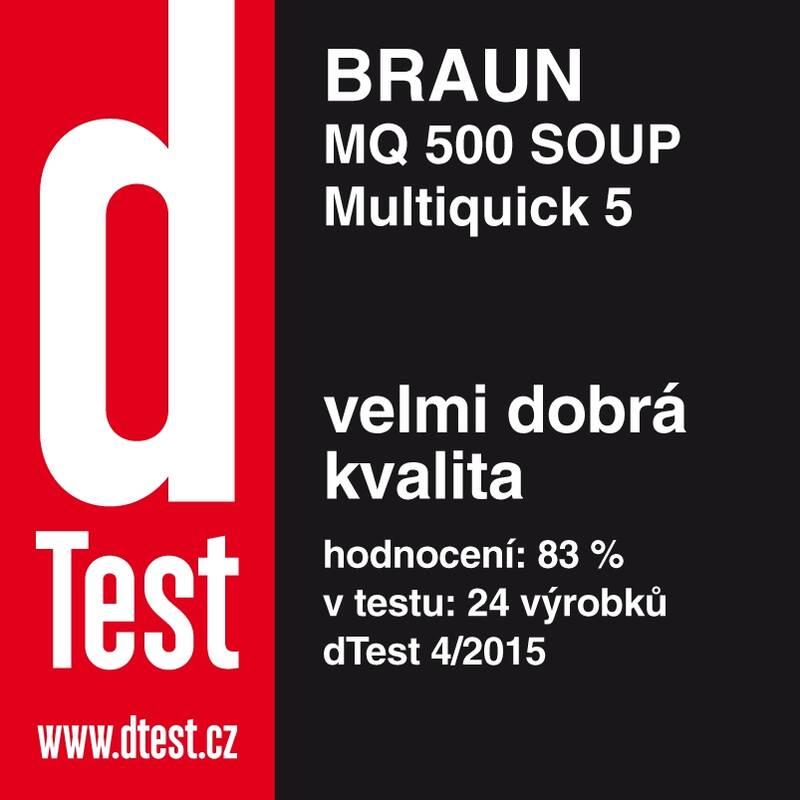 Ponorný mixér Braun Multiquick 5 MQ500 Soup šedý bílý