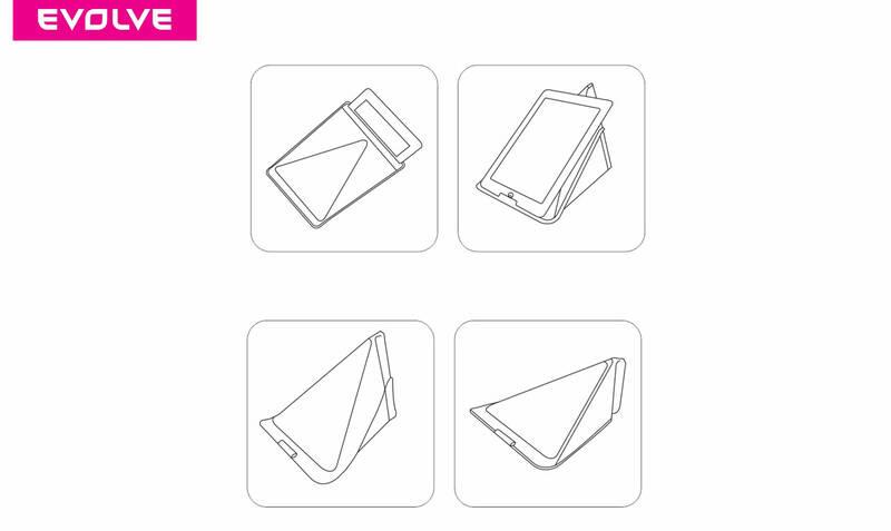 Pouzdro na tablet Evolveo Magic Triangle univerzal černé