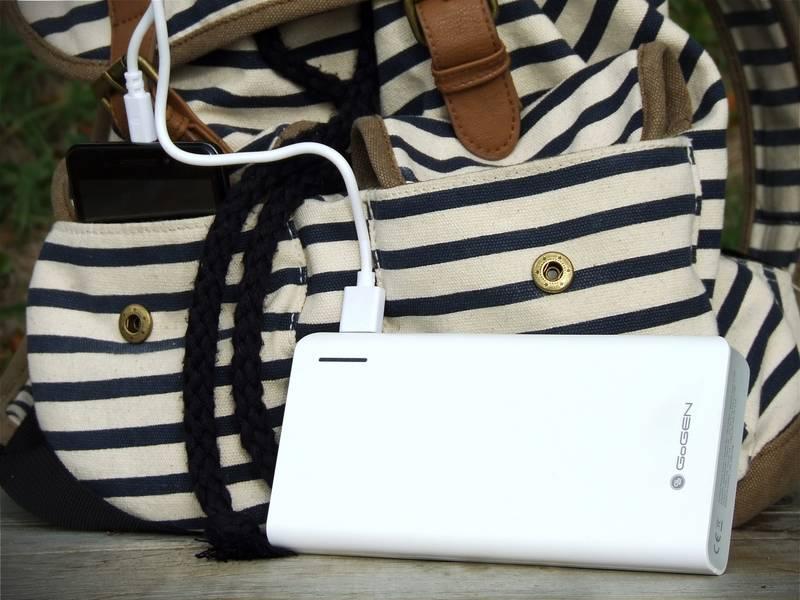 Powerbank GoGEN 20000mAh šedá bílá