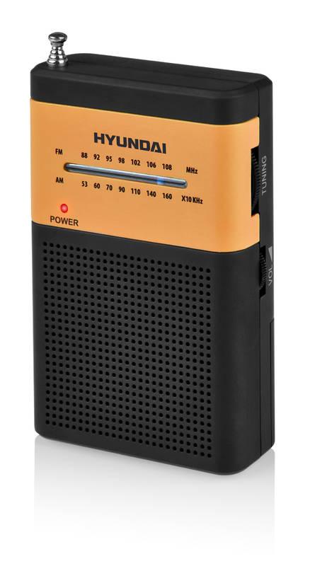 Radiopřijímač Hyundai PPR 310 BO černý oranžový, Radiopřijímač, Hyundai, PPR, 310, BO, černý, oranžový