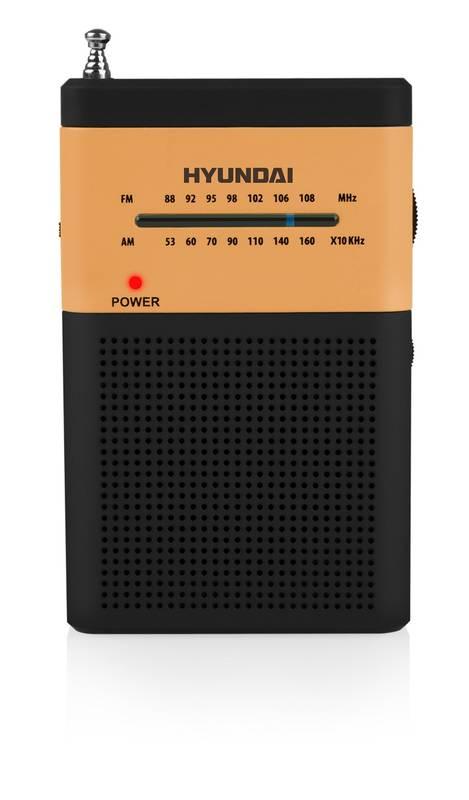 Radiopřijímač Hyundai PPR 310 BO černý oranžový