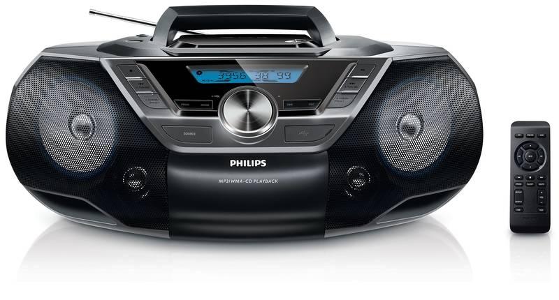Radiopřijímač s CD Philips AZ780 černý