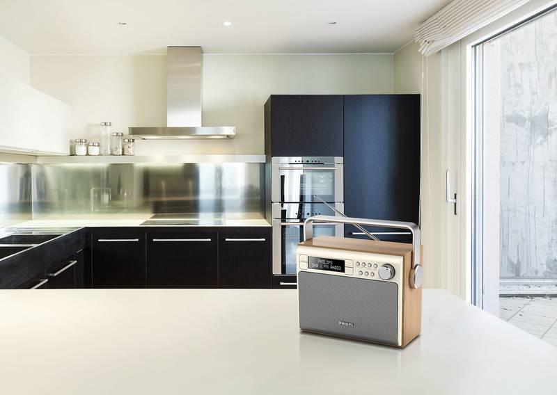 Radiopřijímač s DAB Philips AE5020 zlatý dřevo