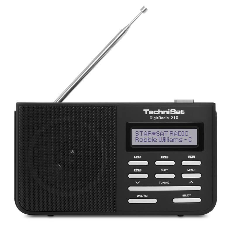 Radiopřijímač s DAB Technisat DAB210 černý stříbrný