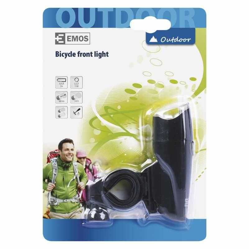 Svítilna EMOS 1x 1W LED, na 3x AAA, přední