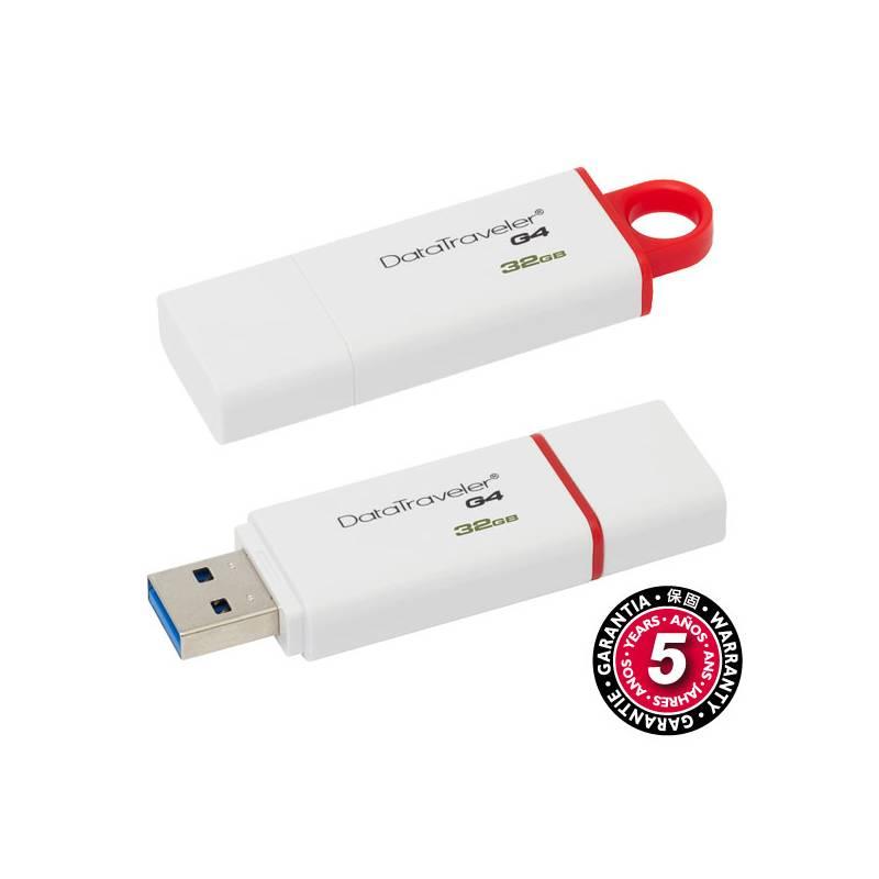 USB Flash Kingston DataTraveler G4 32GB červený