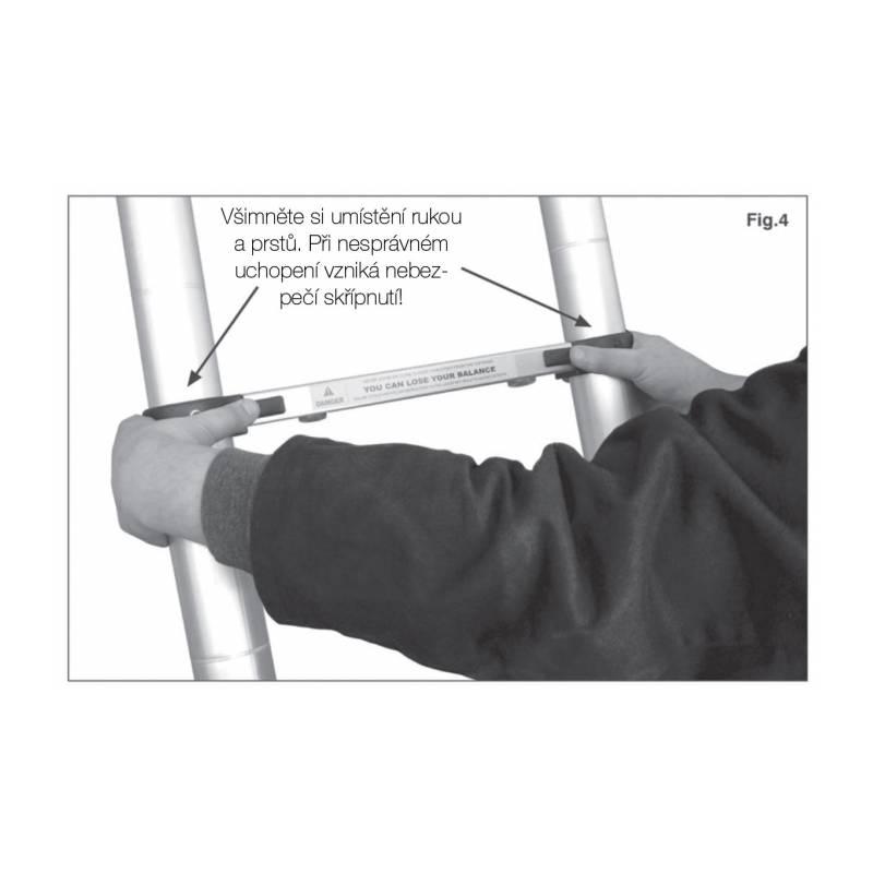 Žebřík G21 GA-TZ12-3,8M teleskopický