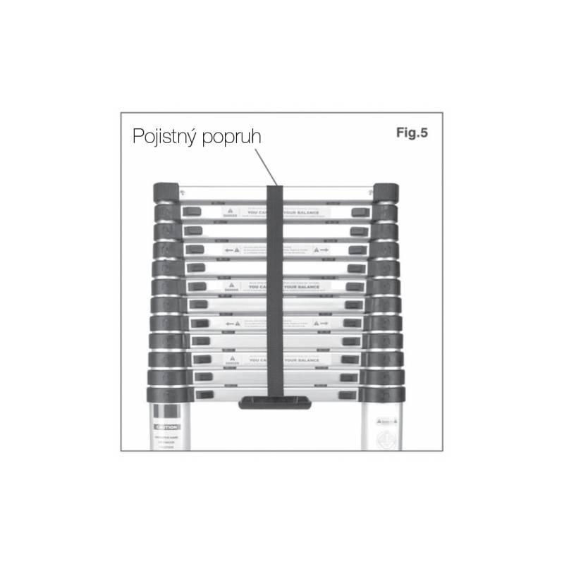 Žebřík G21 GA-TZ16-5M teleskopický