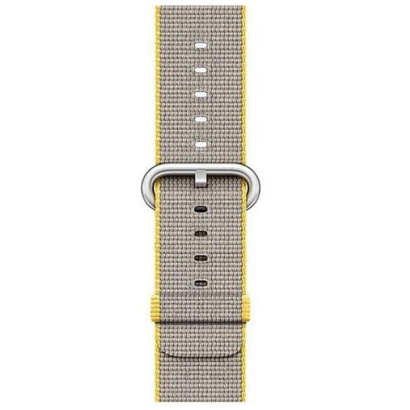 42mm Yellow Light Grey Woven Nylon