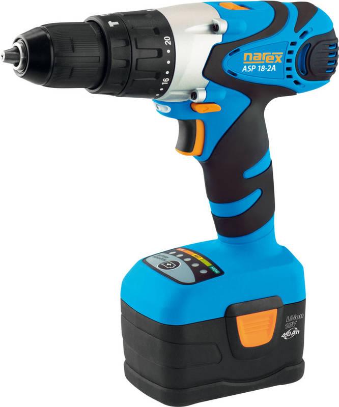 Aku vrtačka Narex ASP 18-2A , 2 aku