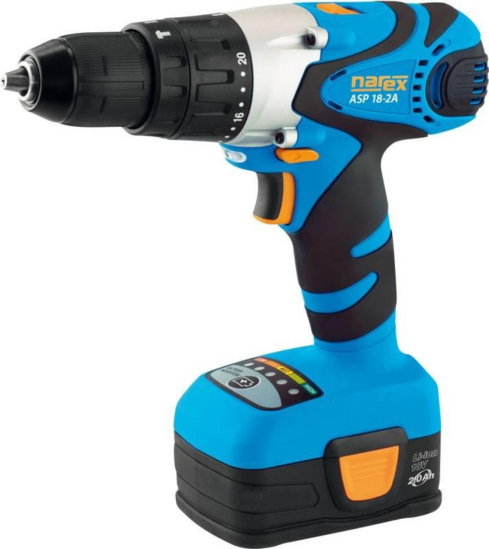 Aku vrtačka Narex ASV 18-2A, 2 aku