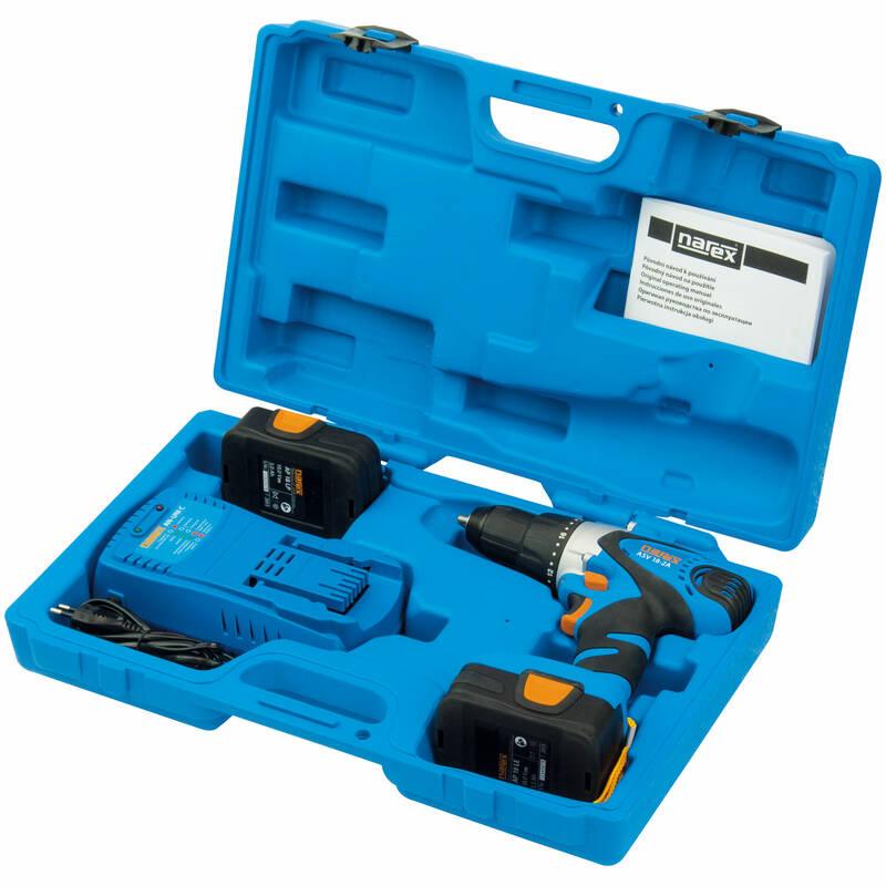 Aku vrtačka Narex ASV 18-2A, 2 aku