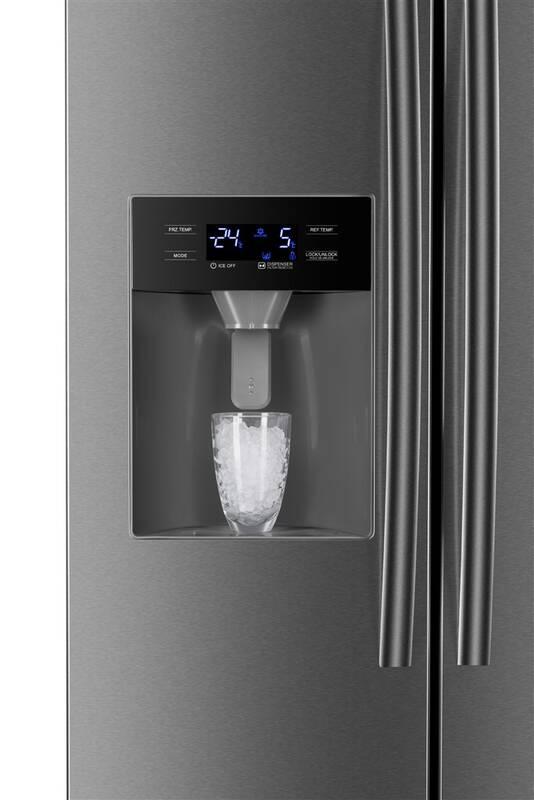 Americká lednice ETA 137190010 nerez