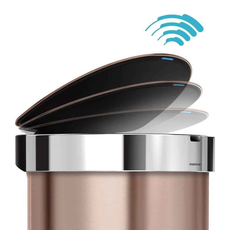 Bezdotykový odpadkový koš Simplehuman Sensor Can ST2012 bronzový
