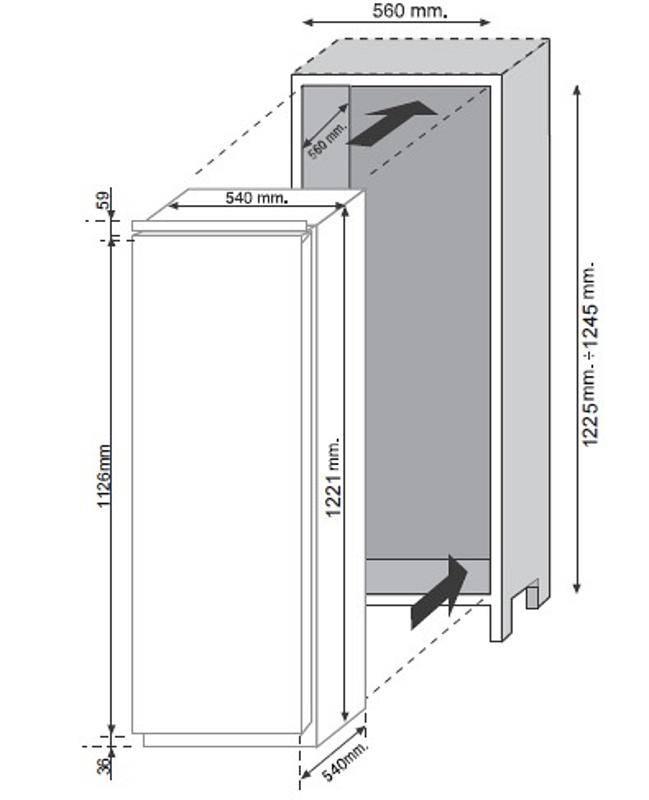 Chladnička Candy CIO 225 EE