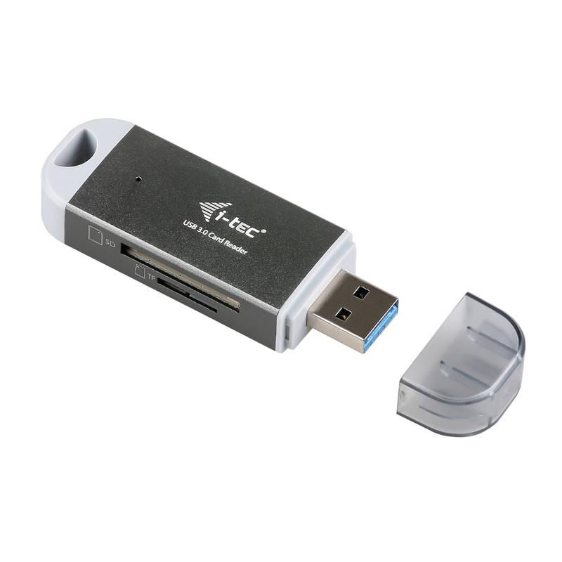 Čtečka paměťových karet i-tec USB 3.0 Dual Card Reader šedá
