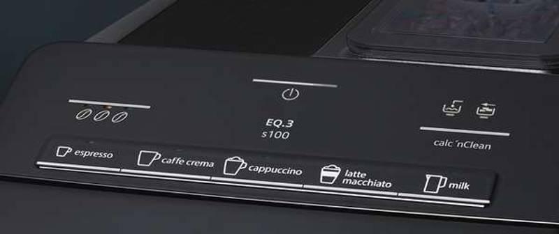 Espresso Siemens EQ.3 TI301209RW černé stříbrné