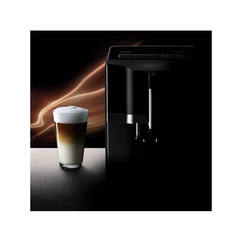 Espresso Siemens EQ.3 TI301209RW černé stříbrné, Espresso, Siemens, EQ.3, TI301209RW, černé, stříbrné